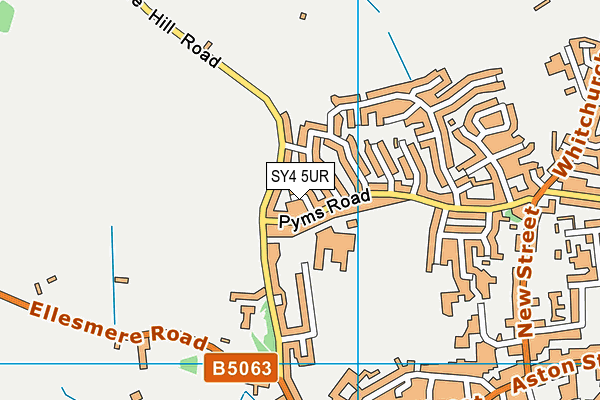 SY4 5UR map - OS VectorMap District (Ordnance Survey)