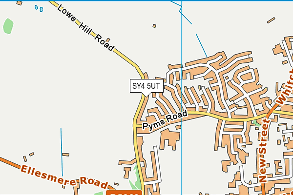 SY4 5UT map - OS VectorMap District (Ordnance Survey)