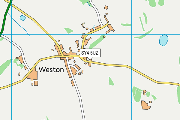 SY4 5UZ map - OS VectorMap District (Ordnance Survey)