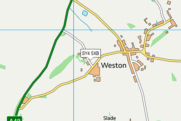 SY4 5XB map - OS VectorMap District (Ordnance Survey)