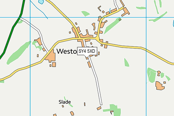 SY4 5XD map - OS VectorMap District (Ordnance Survey)