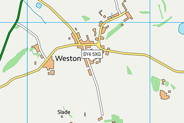 SY4 5XG map - OS VectorMap District (Ordnance Survey)