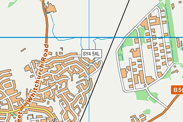 SY4 5XL map - OS VectorMap District (Ordnance Survey)