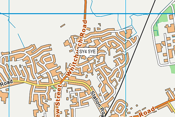 SY4 5YE map - OS VectorMap District (Ordnance Survey)