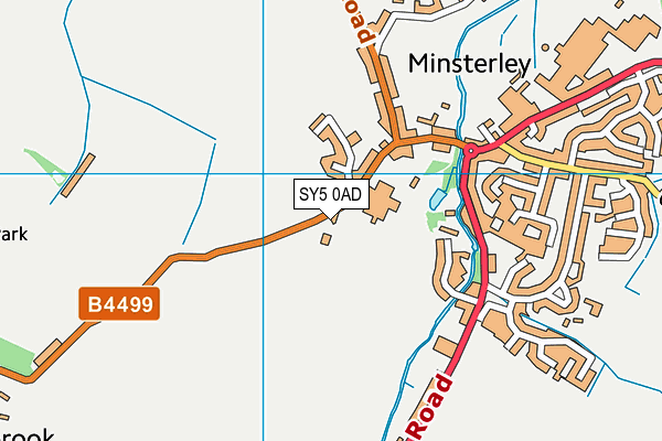 SY5 0AD map - OS VectorMap District (Ordnance Survey)