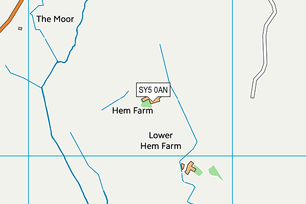 SY5 0AN map - OS VectorMap District (Ordnance Survey)
