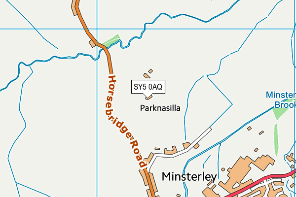 SY5 0AQ map - OS VectorMap District (Ordnance Survey)