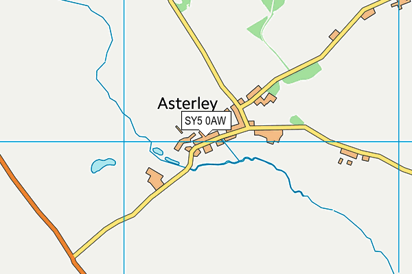 SY5 0AW map - OS VectorMap District (Ordnance Survey)