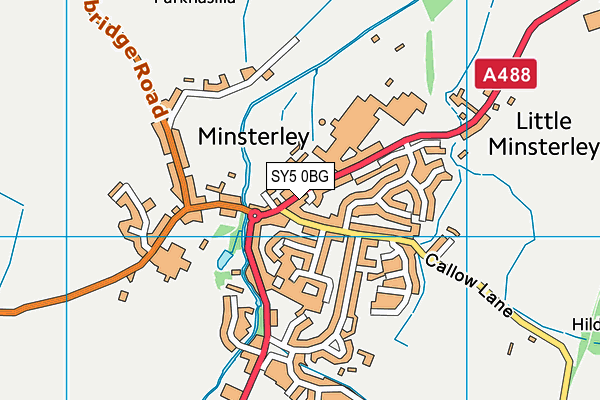 SY5 0BG map - OS VectorMap District (Ordnance Survey)