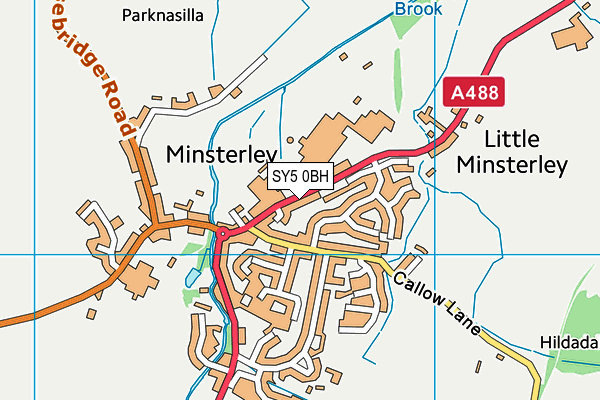 SY5 0BH map - OS VectorMap District (Ordnance Survey)