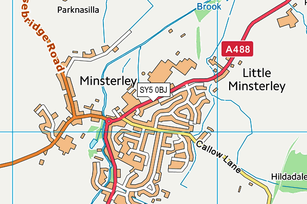 SY5 0BJ map - OS VectorMap District (Ordnance Survey)