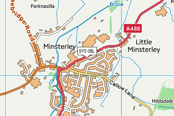 SY5 0BL map - OS VectorMap District (Ordnance Survey)