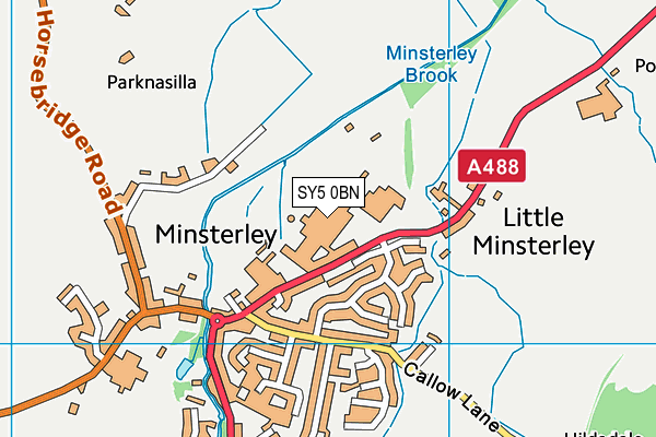 SY5 0BN map - OS VectorMap District (Ordnance Survey)