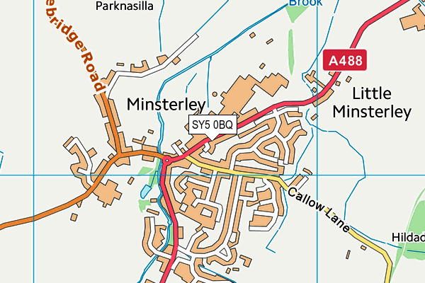 SY5 0BQ map - OS VectorMap District (Ordnance Survey)