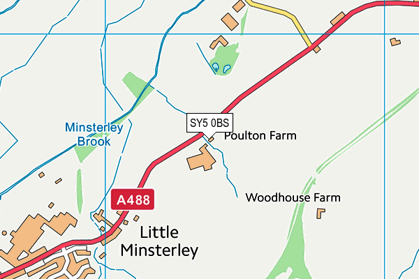 SY5 0BS map - OS VectorMap District (Ordnance Survey)