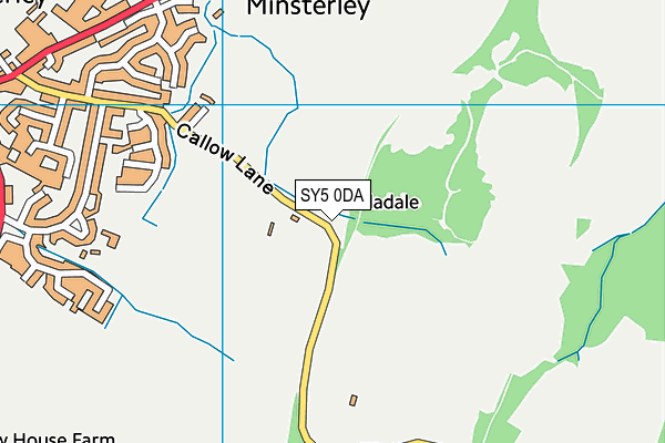 SY5 0DA map - OS VectorMap District (Ordnance Survey)