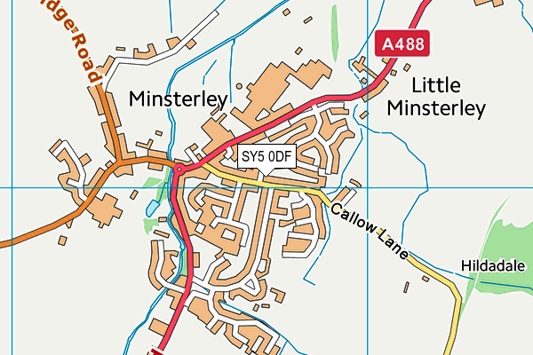 SY5 0DF map - OS VectorMap District (Ordnance Survey)