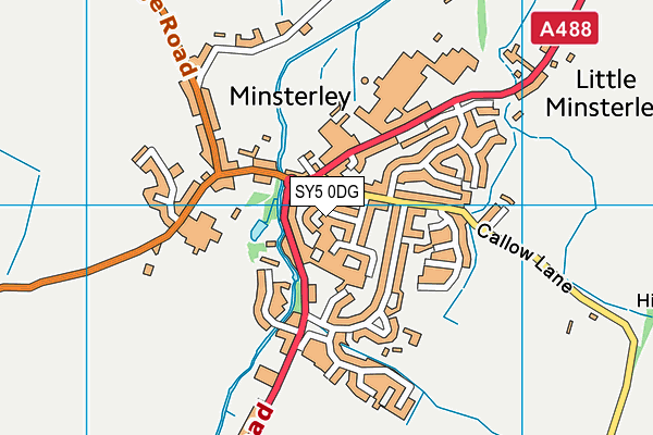 SY5 0DG map - OS VectorMap District (Ordnance Survey)