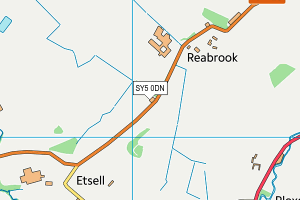 SY5 0DN map - OS VectorMap District (Ordnance Survey)