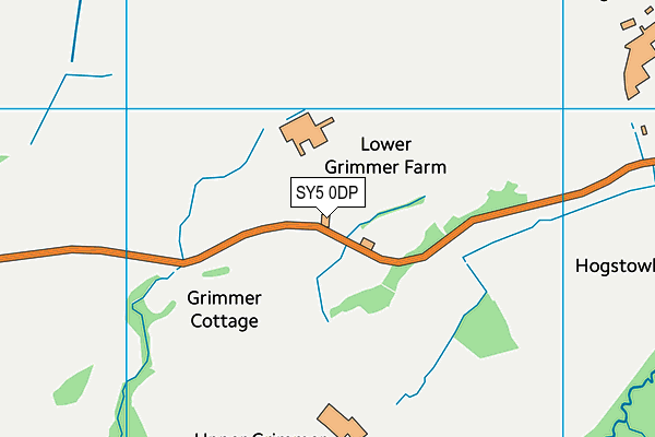 SY5 0DP map - OS VectorMap District (Ordnance Survey)