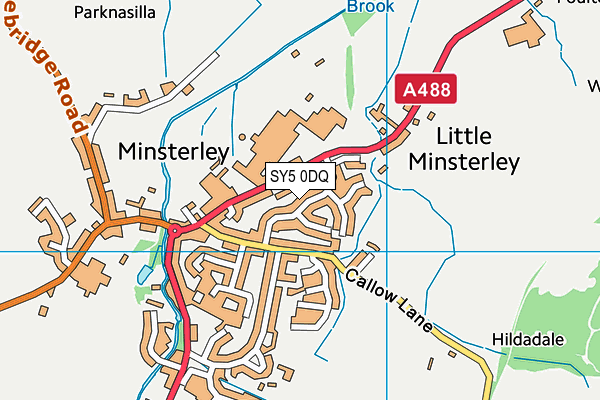 SY5 0DQ map - OS VectorMap District (Ordnance Survey)