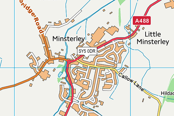 SY5 0DR map - OS VectorMap District (Ordnance Survey)