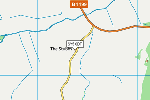 SY5 0DT map - OS VectorMap District (Ordnance Survey)