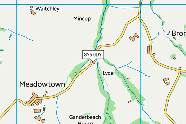 SY5 0DY map - OS VectorMap District (Ordnance Survey)