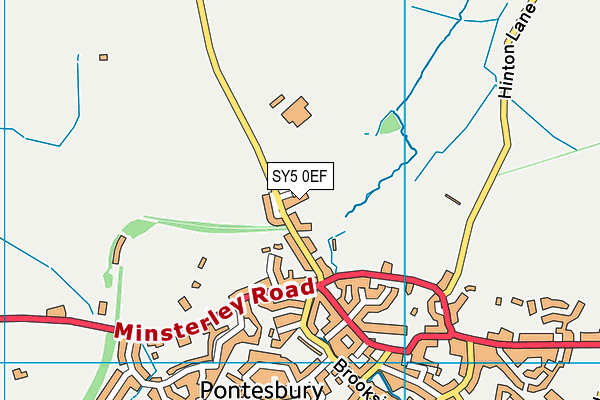 SY5 0EF map - OS VectorMap District (Ordnance Survey)