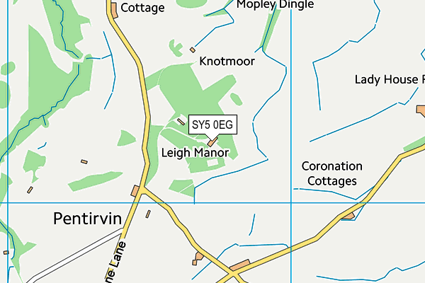 SY5 0EG map - OS VectorMap District (Ordnance Survey)