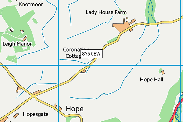 SY5 0EW map - OS VectorMap District (Ordnance Survey)