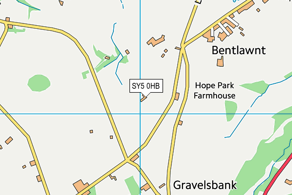 SY5 0HB map - OS VectorMap District (Ordnance Survey)