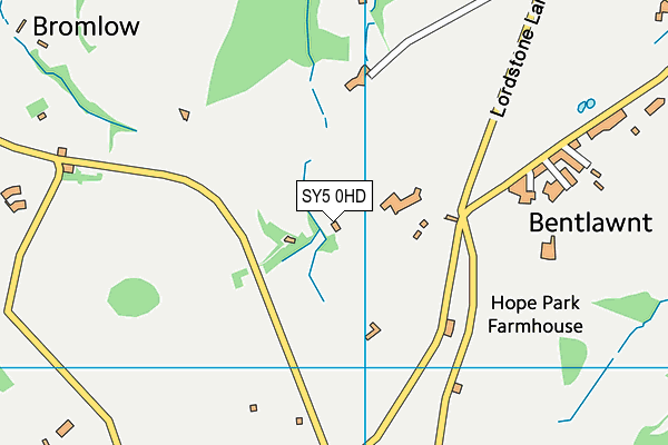 SY5 0HD map - OS VectorMap District (Ordnance Survey)