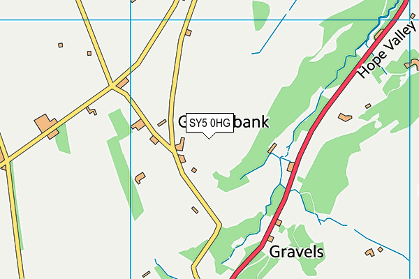 SY5 0HG map - OS VectorMap District (Ordnance Survey)