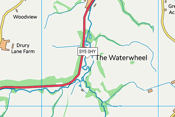 SY5 0HY map - OS VectorMap District (Ordnance Survey)