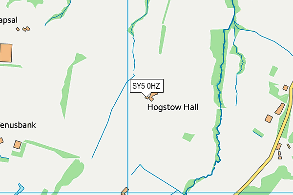 SY5 0HZ map - OS VectorMap District (Ordnance Survey)