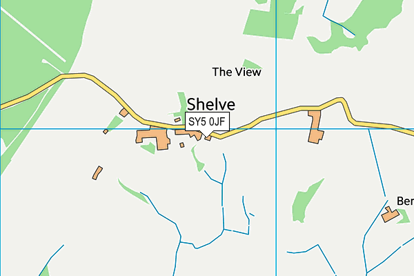 SY5 0JF map - OS VectorMap District (Ordnance Survey)