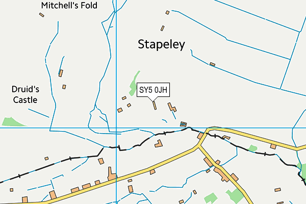 SY5 0JH map - OS VectorMap District (Ordnance Survey)