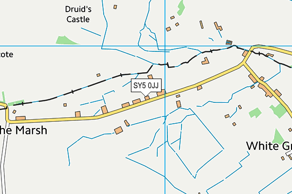 SY5 0JJ map - OS VectorMap District (Ordnance Survey)