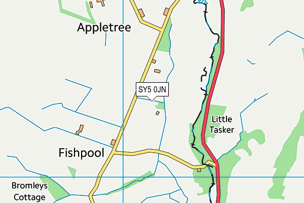 SY5 0JN map - OS VectorMap District (Ordnance Survey)