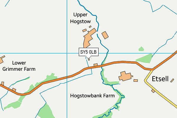 SY5 0LB map - OS VectorMap District (Ordnance Survey)