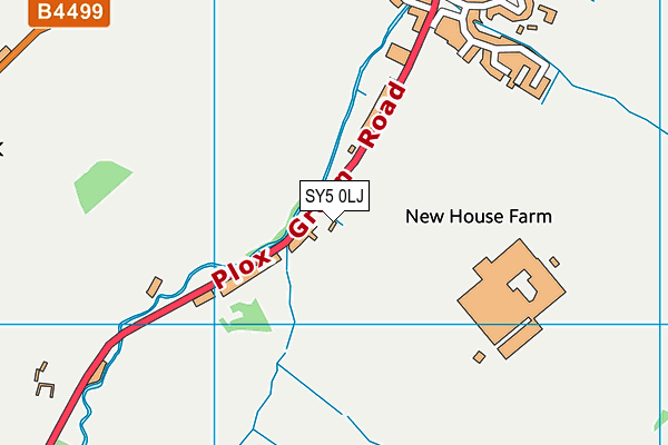 SY5 0LJ map - OS VectorMap District (Ordnance Survey)