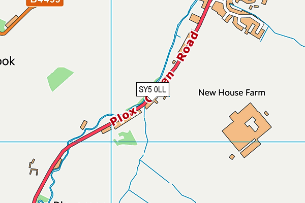 SY5 0LL map - OS VectorMap District (Ordnance Survey)