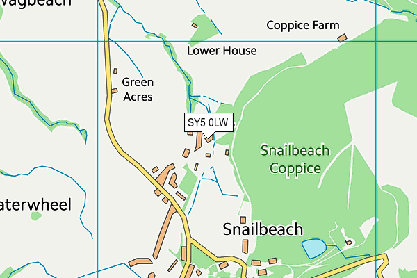 SY5 0LW map - OS VectorMap District (Ordnance Survey)