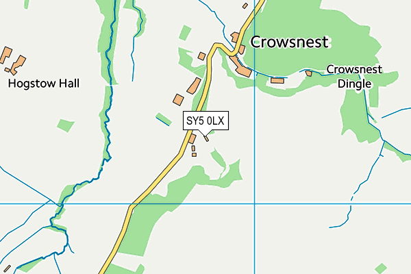 SY5 0LX map - OS VectorMap District (Ordnance Survey)