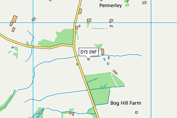 SY5 0NF map - OS VectorMap District (Ordnance Survey)