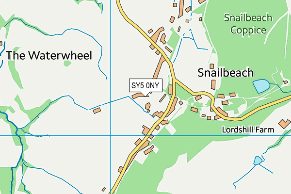 SY5 0NY map - OS VectorMap District (Ordnance Survey)