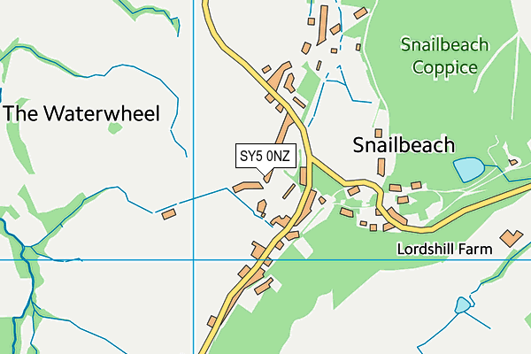 SY5 0NZ map - OS VectorMap District (Ordnance Survey)