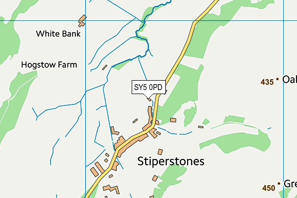 SY5 0PD map - OS VectorMap District (Ordnance Survey)