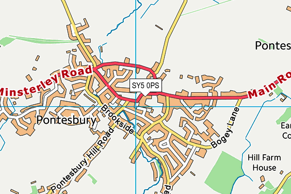 SY5 0PS map - OS VectorMap District (Ordnance Survey)